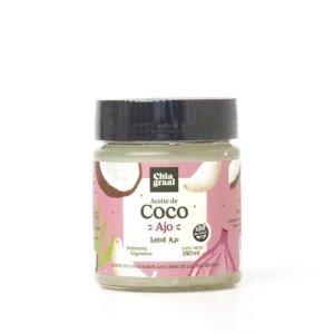 Aceite de Coco Sabor Ajo x 180 ml -  CHIA GRAAL