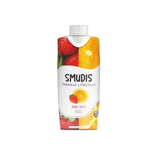 Jugo de Naranja y Frutilla 100% Natural x 500 ml - SMUDIS