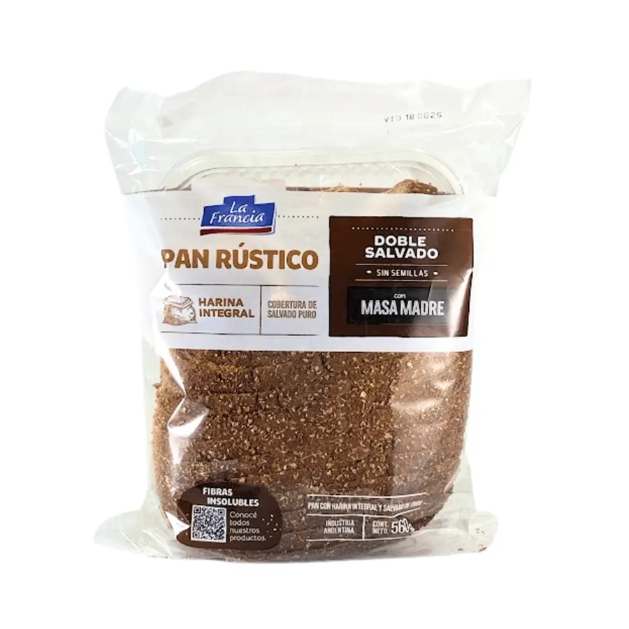 Pan Rústico Doble Salvado x 560 gr - LA FRANCIA