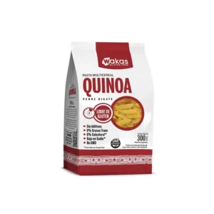 Penne Rigate de Quinoa Sin TACC x 300 gr - WAKAS