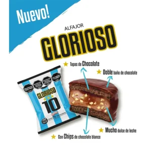 Alfajor Glorioso con Dulce de Leche x 70 gr - SMAMS
