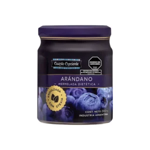 Mermelada de Arándanos Endulzada con Stevia x 280 gr - CUARTO CRECIENTE