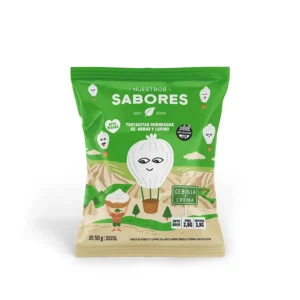 Tostaditas de Arroz y Lupino Sabor Cebolla y Crema x 50 gr - NUESTROS SABORES