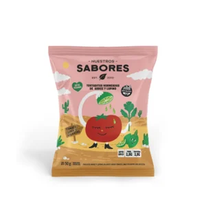 Tostaditas de Arroz y Lupino Sabor Tomate, Lima y Cilantro x 50 gr - NUESTROS SABORES