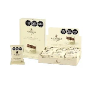 Caja de Alfajores de Chocolate Blanco x 12 U - CACHAFAZ