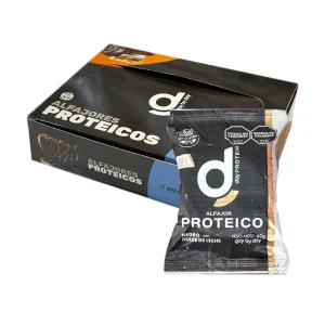 Caja de Alfajores Proteicos de Chocolate Negro Sin TACC x 12 U - DOÑA MAGDALENA