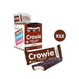 Barritas de Arroz & Chocolate Negro x 12 U - CROWIE