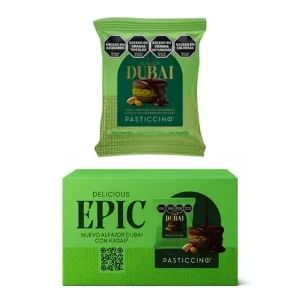 Alfajor Chocolate y Pistachos Dubai x 12 U - PASTICCINO